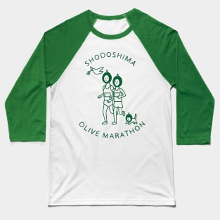 Olive Marathon Baseball T-Shirt